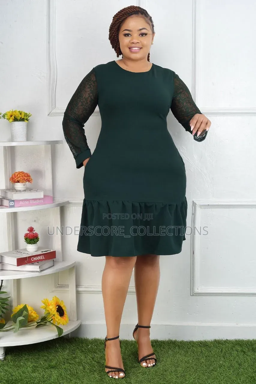 Ladies Plain Coloured Fish Shape Dresses