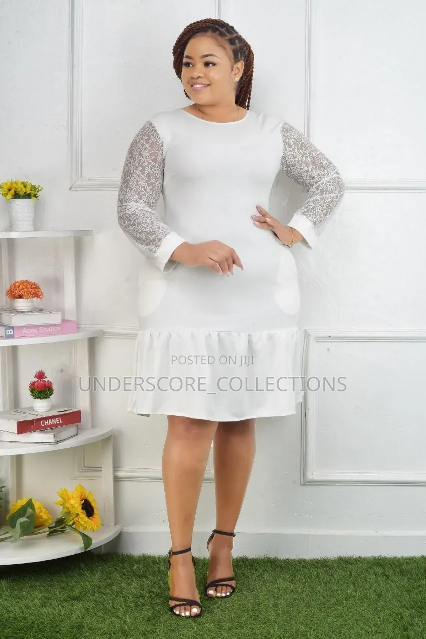 Ladies Plain Coloured Fish Shape Dresses