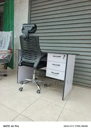 Office Workstation Set(Desk and Headrest Chair)