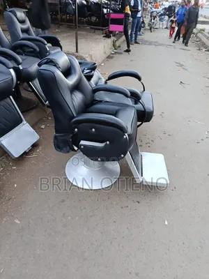 Jumbo Silver Barber Chairs