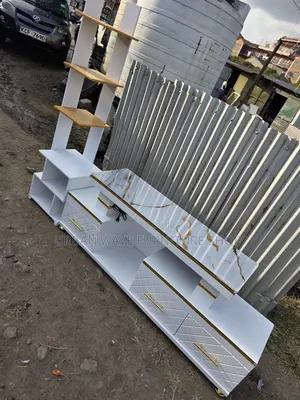 Tv  Credenza With Side Stand