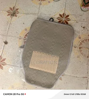 5pc Baije Mats With Textured Geometric Diamond Pattern To Trap Dirt