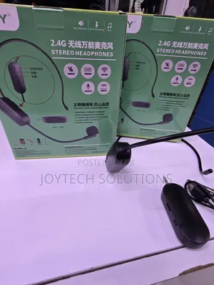 Rechargeable Wireless Headset Mic With 6.35mm Adapter