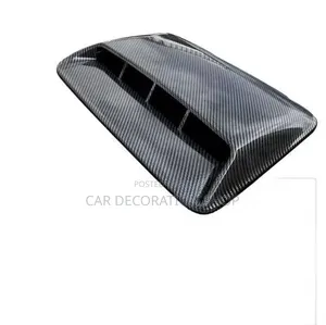 Decorative Glossy Carbon Fiber Hood Scoop Intake Vent Cover