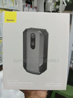 Baseus Super Energy Max Car Jump Starter With A 20000mah Capacity.