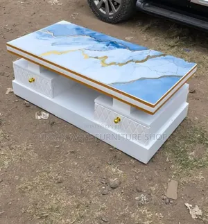 Top Marble Cocktail Table Drawers