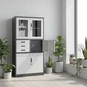 Modern 2-Swing Door's Steel Safe Office Cabinet