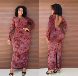 Ladies Longsleeved Bareback Bodycon Dresses