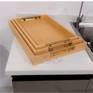 3 Pieces Wooden Trays