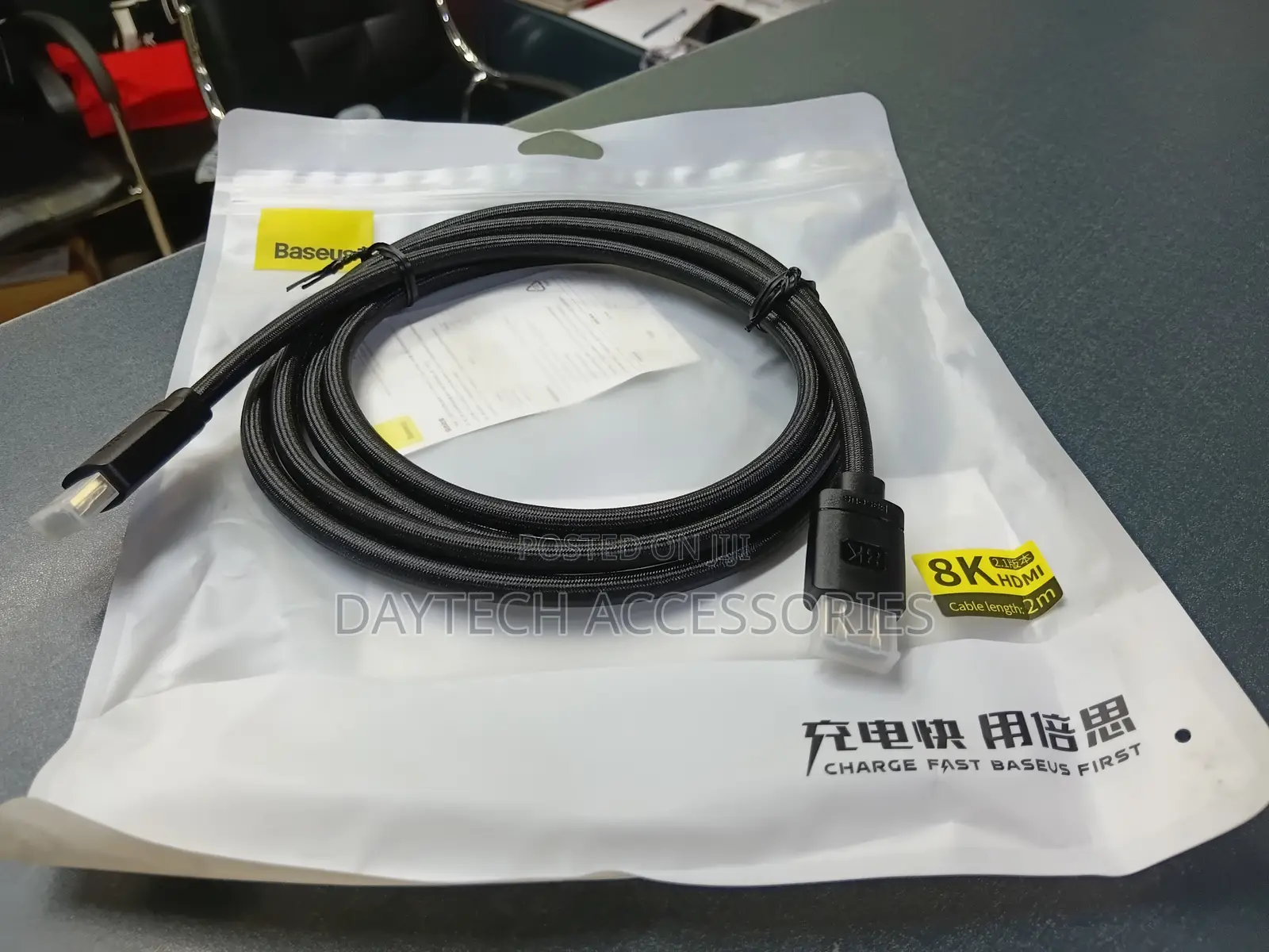 This Is a Baseus Braided Hdmi Cable Designed for Video Resolution.