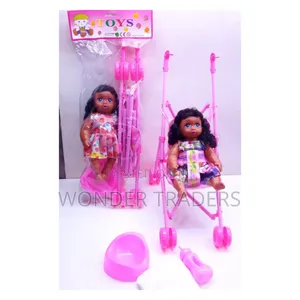 .Doll Plus a Stroller 28cm Doll 45cm Stroller