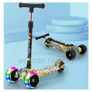 Graffiti Scooter *Foldable *Wide Wheels " Wheels Light Up