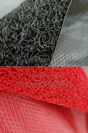 Black and Red Poolside Spaghetti Non Slip Mats
