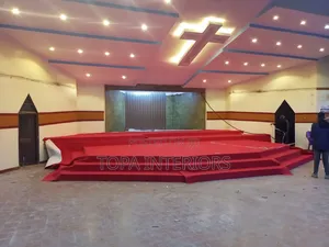 Professional Installation of Church Red Carpets in Kenya