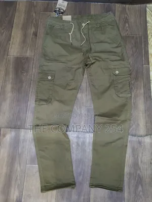 Quality Casual Khaki Side Pocket Men Plain Cargo Pant Trousers