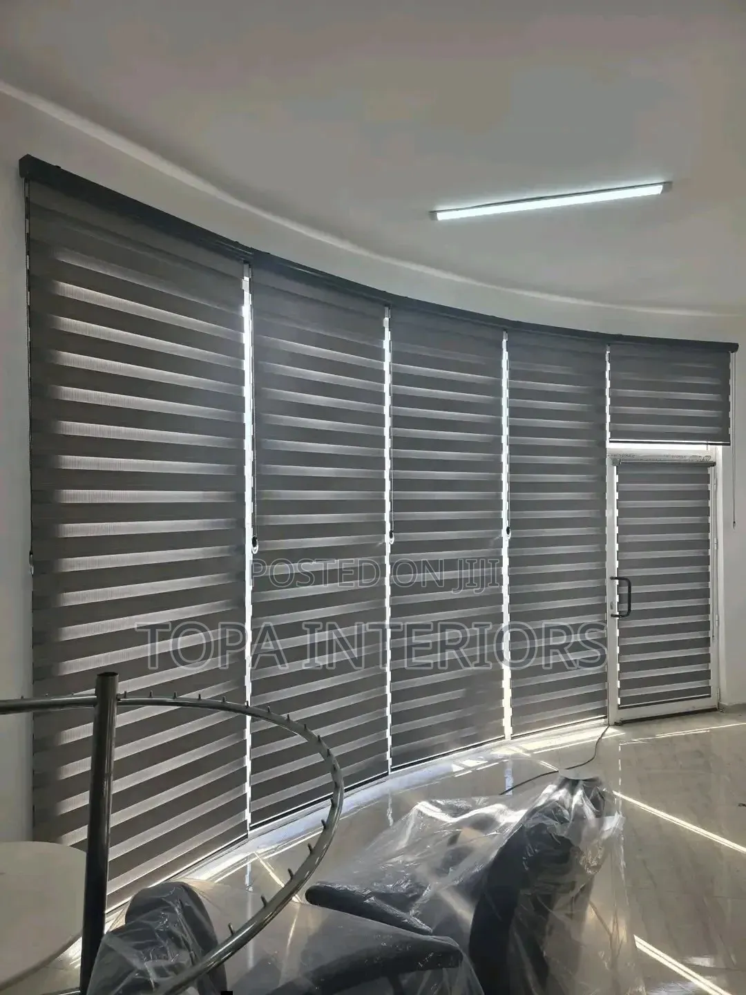 Curved Design Premium Office Zebra Roller Window Blinds