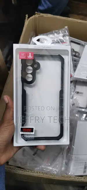 Clear Shockproof Bumper Case for the Samsung Galaxy A15 5g.