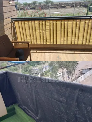 Water Resistant Canvas Balcony Privacy Shield for Dust Trap