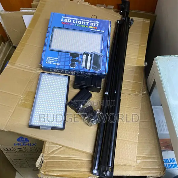416 Led Continuous Lighting Kit With Professional Stand Support