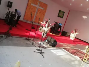 Signature Red Delta Carpet For Elegant Church Floors