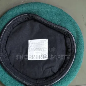 Green Cotton Beret