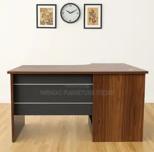 Office Desk : 1.2m Contemporary L-Shaped Executive Office Desk