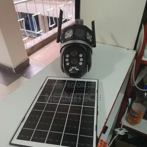 Dual Lens 4g Solar Powered CCTV Camera 10x Optical Zoom