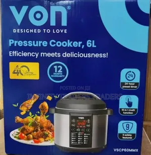 Von 6l Electric Pressure Cooker