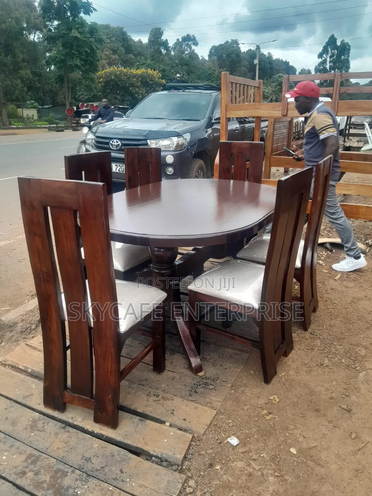 6seater Walnut