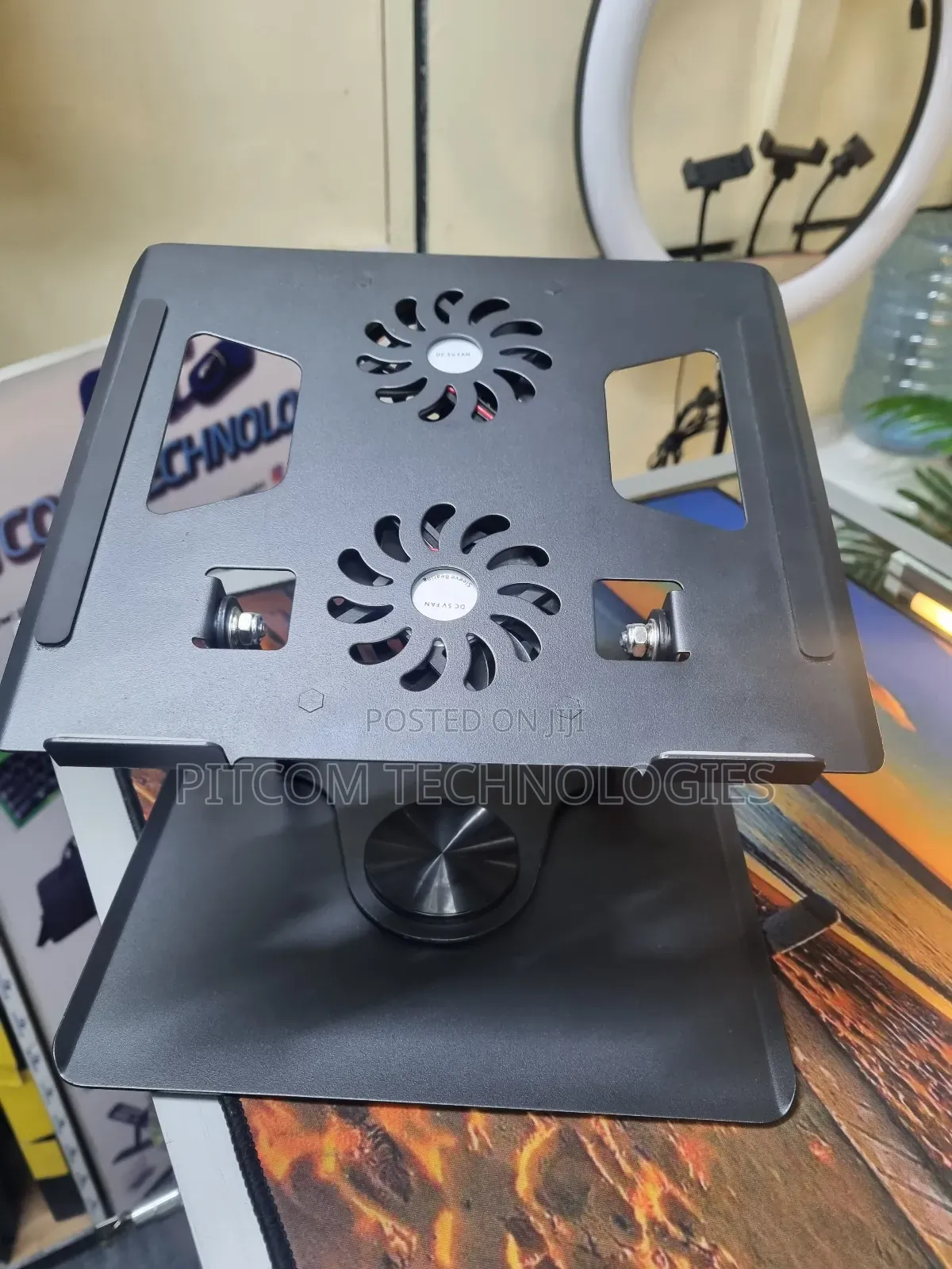 Rotating Laptop Stand With Cooling Fan