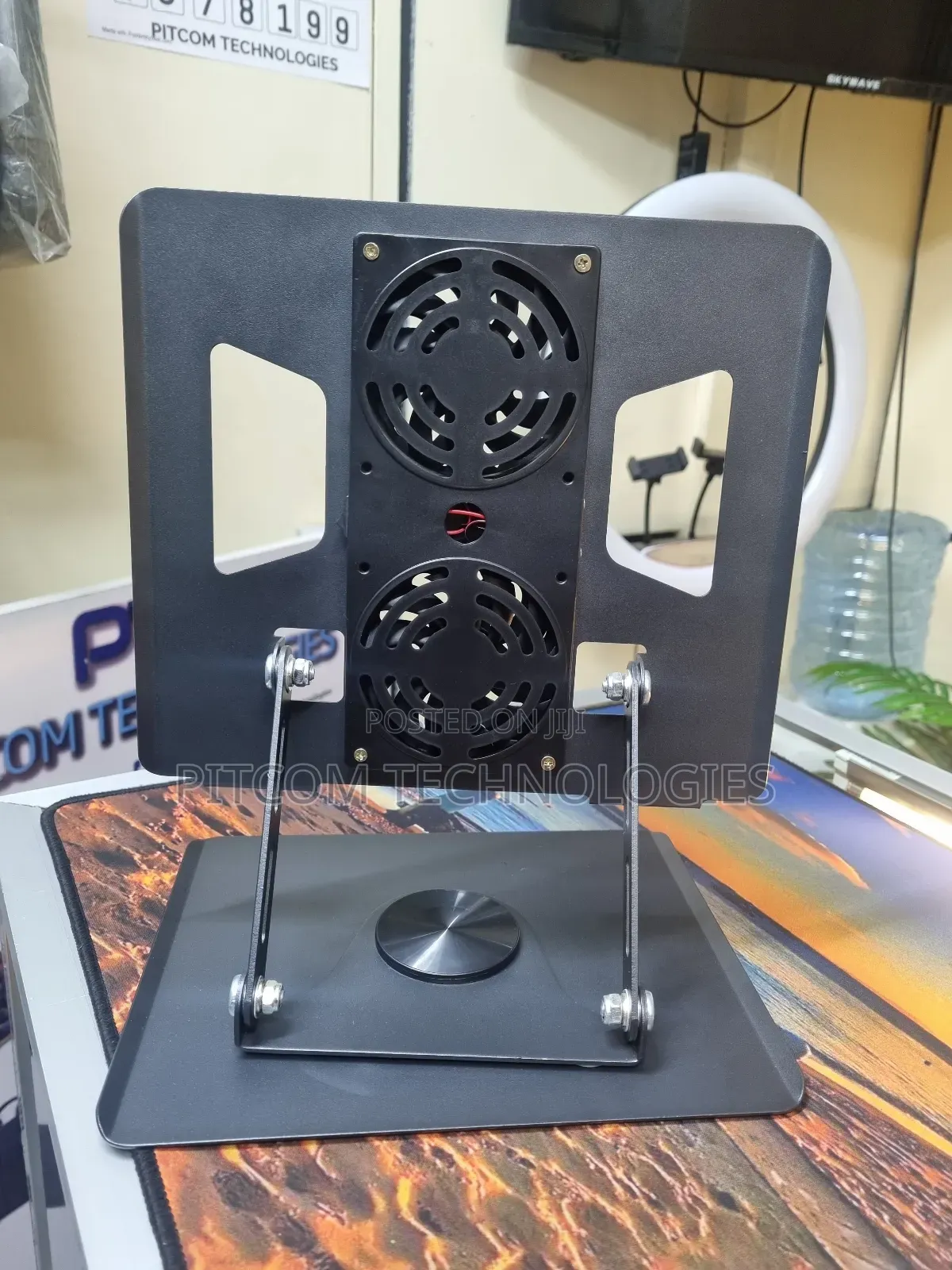 Rotating Laptop Stand With Cooling Fan