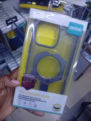 Creative Brand Ice Crystal Case Designed for an iPhone 16 Pro Max.