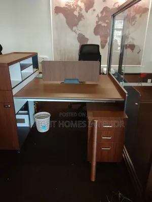Mahogany Woodeffect Contact Paper on Table Cabinets