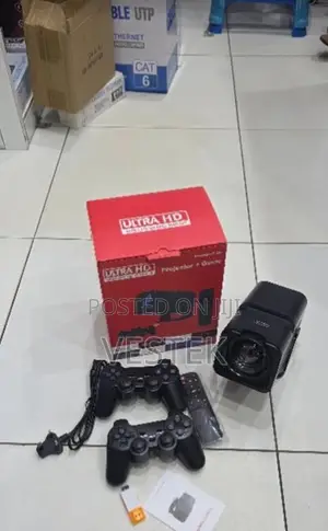 Hy320 Wifi Bluetooth Projector With Classic Games Dual Controllers