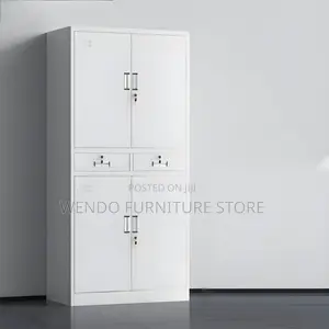 Office Cabinet : Four-Door Metal Office Cabinet