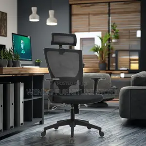 Office Chair : Black Ergonomic Mesh Home Office Chair