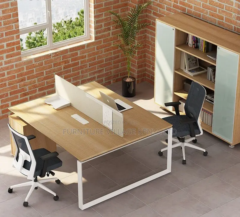 2-Seater Modern Style Office Workstation