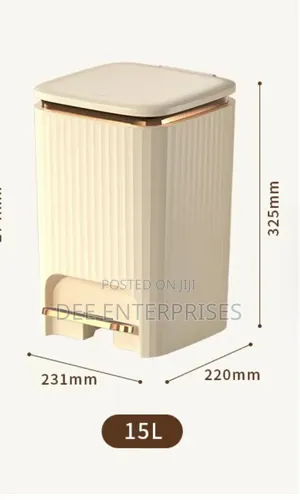 Foot Pedal Trash Can / 15l Pedal Dustbin