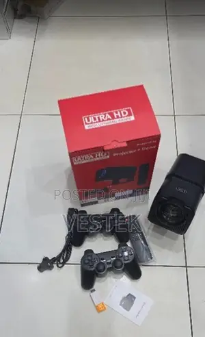 Hy320 Portable Cinema Projector Built-in Games Wireless Controllers