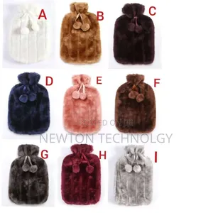 *Fluffy Fabric Covered 2 Litre Hot Water Bottle Bag*