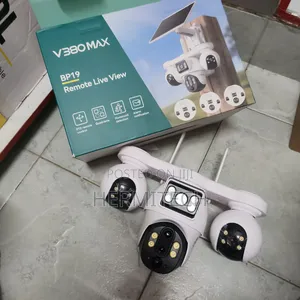 4-Lens CCTV Camera With Solar Panel Support 4g Sim Card
