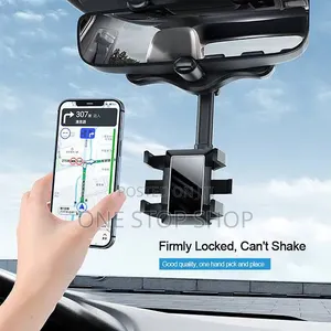 Multifunctional Rearviewphone Holder With Adjustable Retractable Arm