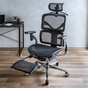 Executive Reclining Orthopedic Mesh Seat With Footrest