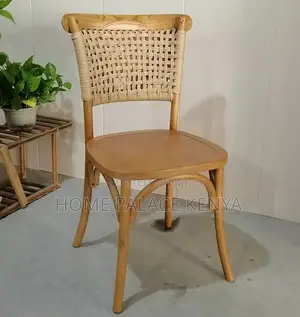 Event Chair: Wooden Dining Chair With Natural Paper Rope Back