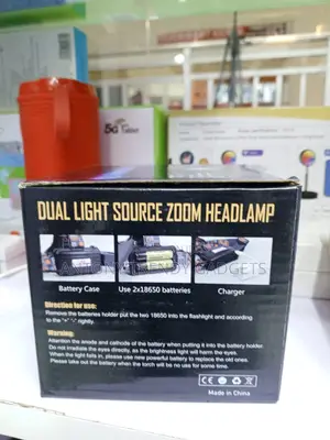 Rechargeable 3xt6 Led Headlamp Waterproof Zoom Head Torch