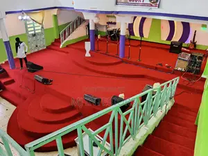 Premium Worship Center Red Usa Carpet Available