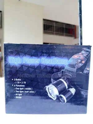 High Power T6 Led Headlight Zoomable Outdoor Flashlight