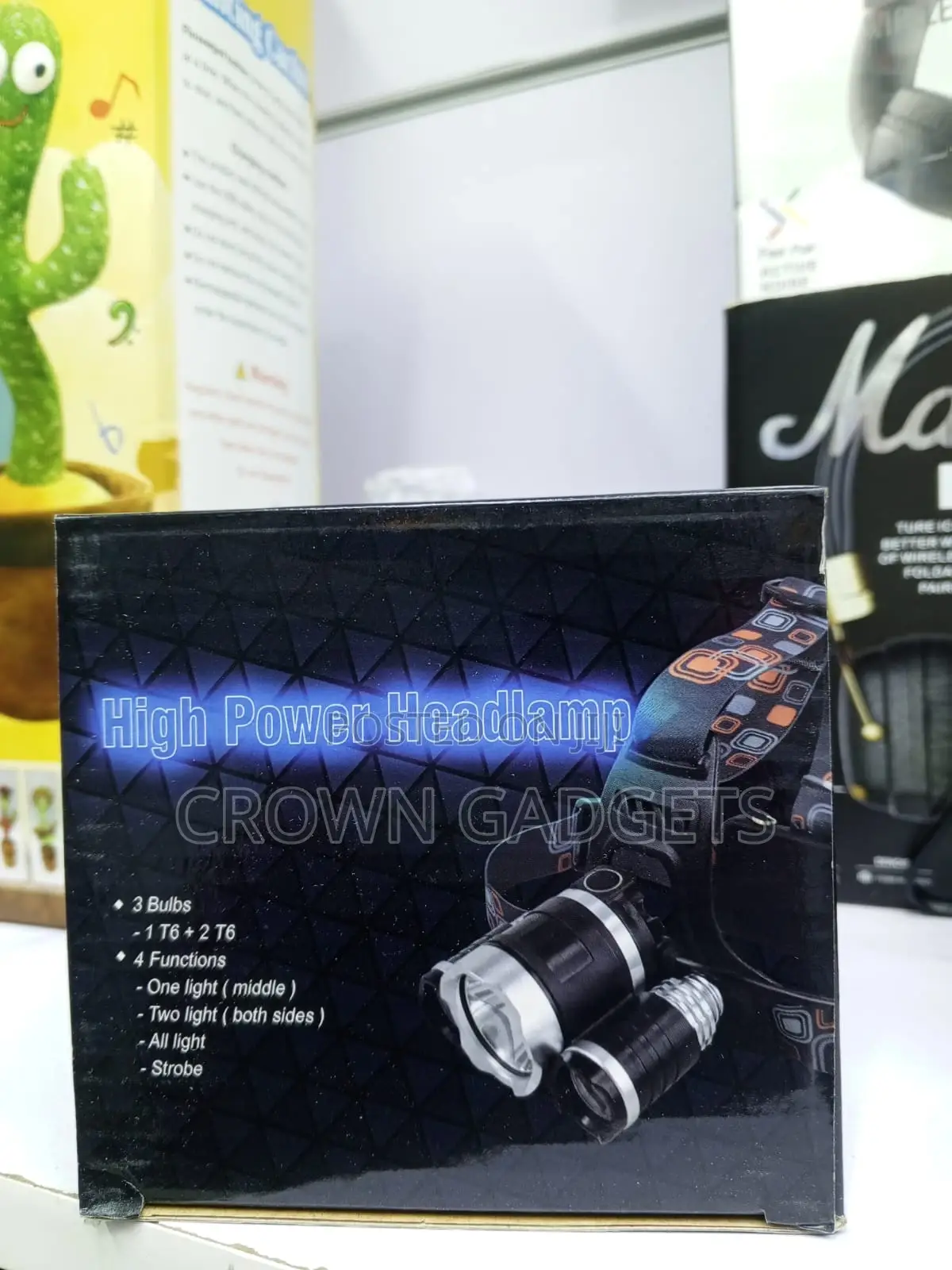 Waterproof 3 Light Led Headlamp Adjustable Zoom Head Torch