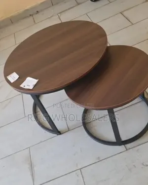 Wooden Nesting Coffee Table – Marble Effect MDF Set