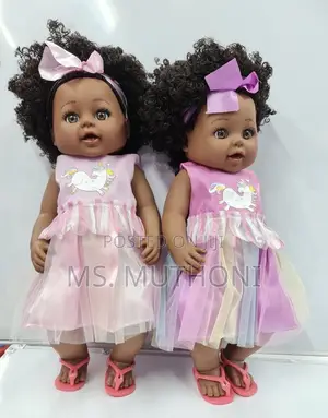 1 Pc Big Size Brown / African Dolls.
